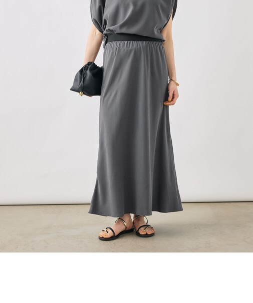 【WEB限定】《セットアップ対応》ウォッシャブルサンドウォッシュナロスカート