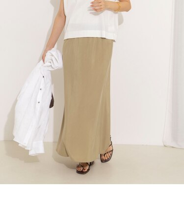 【WEB限定】《セットアップ対応》ウォッシャブルサンドウォッシュナロスカート