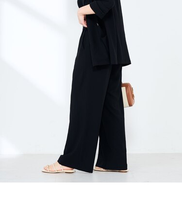 《セットアップ対応》ウォッシャブルエアリージョーゼットイージーワイドパンツ