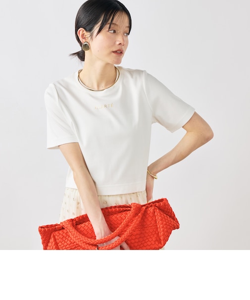 《手洗い可能》W&Wショート丈ロゴTシャツ