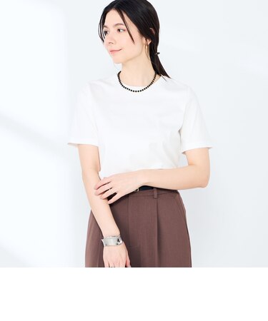 《手洗い可能》W&Wベイシック丈Tシャツ