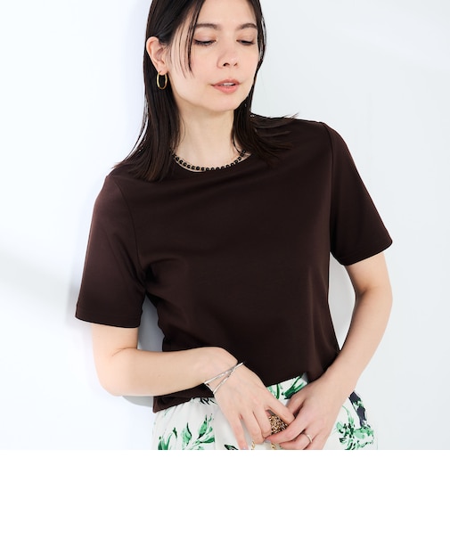 《手洗い可能》W&Wベイシック丈Tシャツ