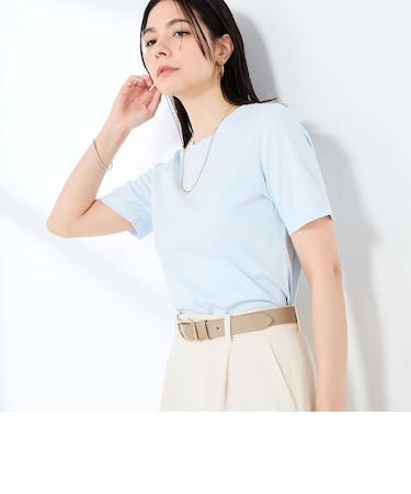 《手洗い可能》W&Wベイシック丈Tシャツ