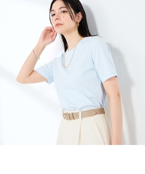 《手洗い可能》W&Wベイシック丈Tシャツ