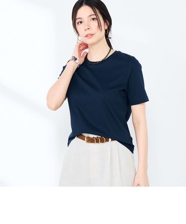 《手洗い可能》W&Wベイシック丈Tシャツ