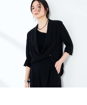 《セットアップ対応》ウォッシャブルエアリージョーゼットドレープライトジャケット