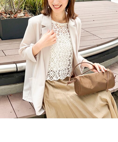 《セットアップ対応》ウォッシャブルエアリージョーゼットドレープライトジャケット