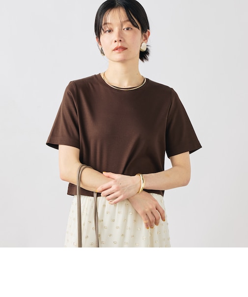 《手洗い可能》W&Wショート丈Tシャツ