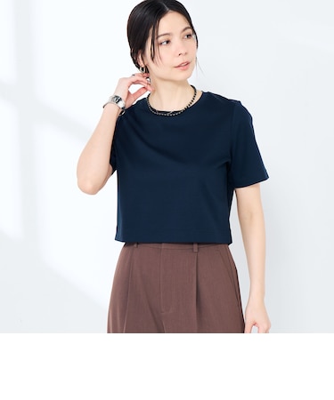 《手洗い可能》W&Wショート丈Tシャツ