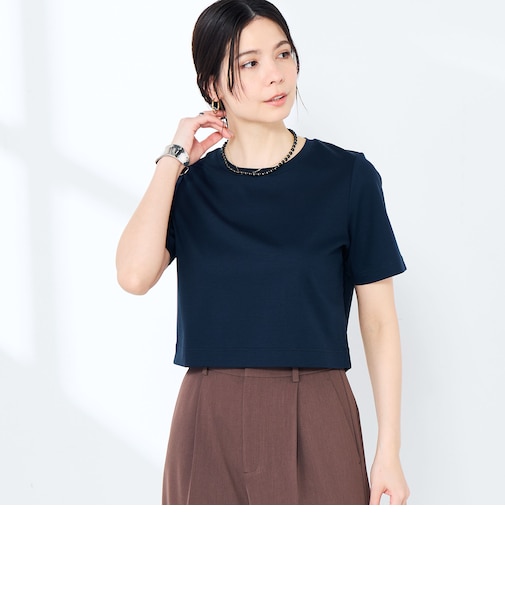 《手洗い可能》W&Wショート丈Tシャツ