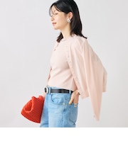 《手洗い可能/アンサンブル対応》マルチファンクションハイゲージクルーネックカーディガン