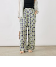 ウォッシャブルバティックプリントイージーパンツ