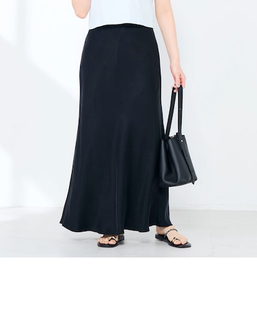 ウォッシャブルキュプラサテンナロースカート