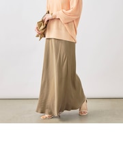 ウォッシャブルキュプラサテンナロースカート