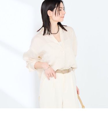 ウォッシャブルACARライトストライプ3WAYオーバーシャツ