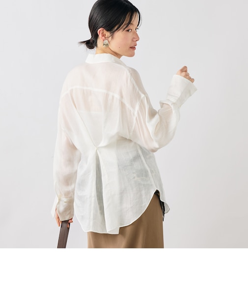 ウォッシャブルフィブリルラミーマルチウェイシャツ