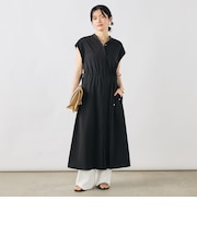 ウォッシャブルジョーゼットワンピース