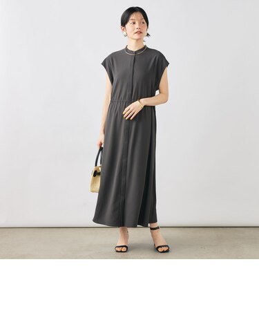 ウォッシャブルジョーゼットワンピース