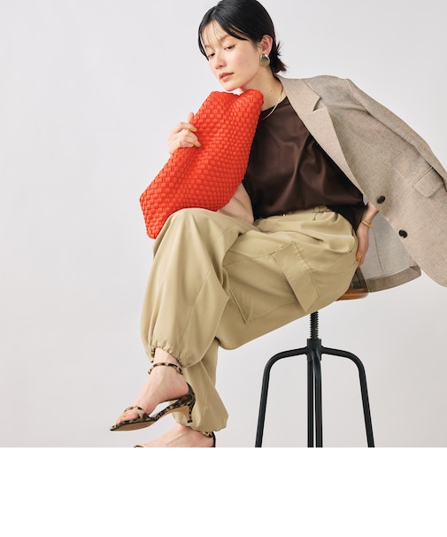 ウォッシャブルワイドノースリーブTシャツ