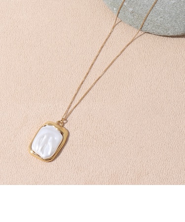 【MERAKI/ メラキ】Square Pearl NLスクエアパールネックレス