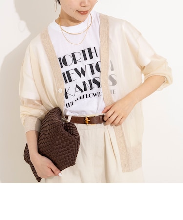 シアー2WAYカーディガン星インターシャ