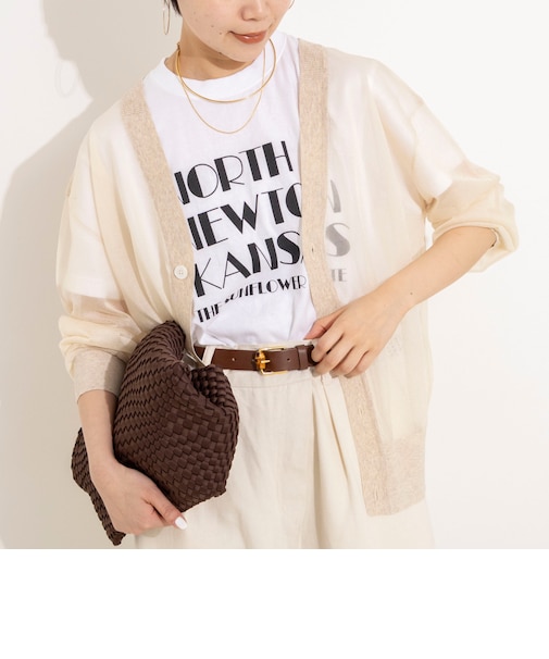 シアー2WAYカーディガン星インターシャ