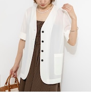 ウォッシャブル高機能半袖ジャケット