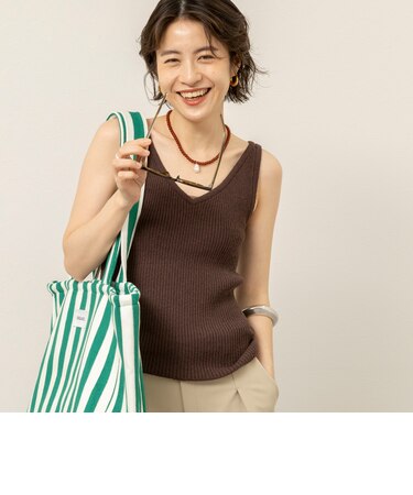 《手洗い可能》ブークレタンクトップ