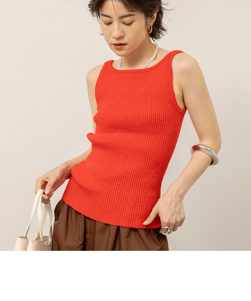 《手洗い可能》ブークレタンクトップ