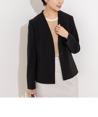 《セットアップ対応》ウォッシャブル2WAYツイルストレッチジャケット