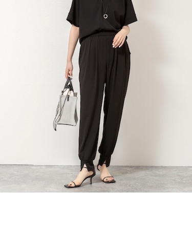 【WEB&一部店舗限定カラー】《セットアップ対応》ジョーゼットジョガーパンツ