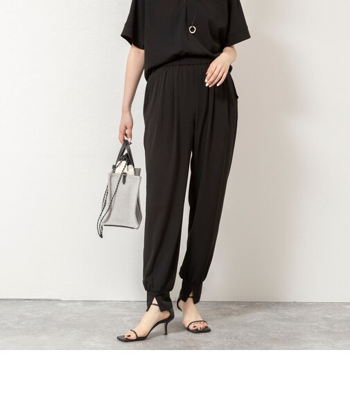 【WEB&一部店舗限定カラー】《セットアップ対応》ジョーゼットジョガーパンツ