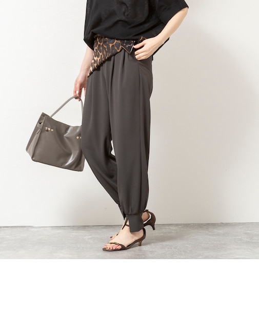 【WEB＆一部店舗限定カラー】《セットアップ対応》ジョーゼットジョガーパンツ