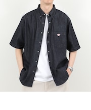 【DANTON/ダントン】DOT BUTTON B.D. SHIRT SS 26SS（DT-B0337 DUG）
