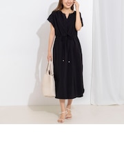 ウォッシャブル前タックワンピース