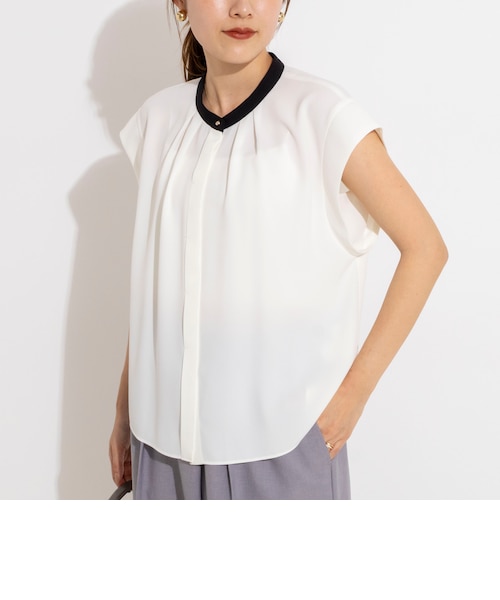 theory luxe 23SS ウォッシャブル フレンチスリーブブラウス Theory luxe - theory luxe 23SS ウォッシャブル ショートスリーブT
