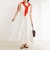 【MARILYN MOON/マリリーンムーン】ledder lace handkerchief skirt dress