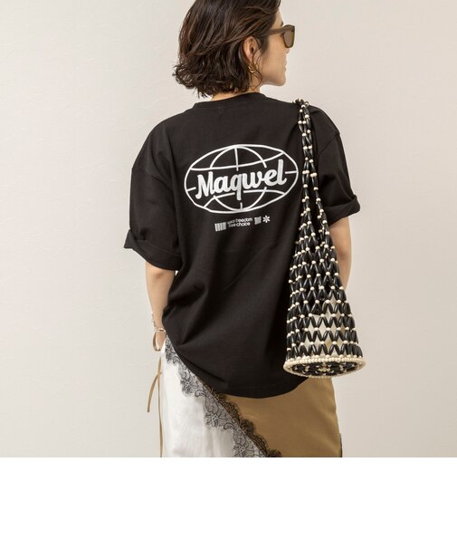 【MAQWEL/マクウェル】ウォッシャブル Maqwel Earth ワイドボディプリントTシャツ