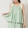 【WALANCE/ワランス】natural dye sheer cotton check gather camisole