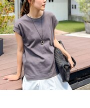 《ノーリーズオリジナル美容Tシャツ》シルクアミノ酸加工オーバーノースリーブ