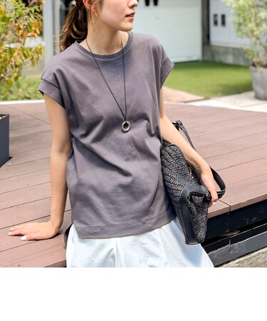 《ノーリーズオリジナル美容Tシャツ》シルクアミノ酸加工オーバーノースリーブ