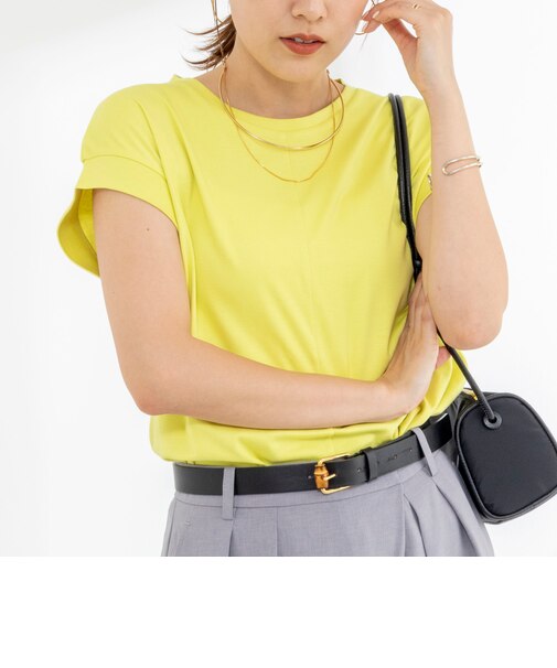 《ノーリーズオリジナル美容Tシャツ》シルクアミノ酸加工オーバーノースリーブ