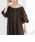 【WALANCE/ワランス】natural dye linen balloon sleeve dress