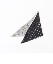 【manipuri/マニプリ】別注ジオメドット×レーストライアングルスカーフ