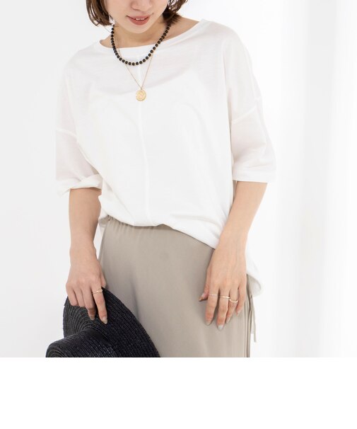 【WEB限定】ウォッシャブルリヨセル綿オトナT