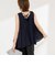 【MARILYN MOON/マリリーンムーン】sheer check 2way gathered blouse