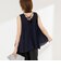 【MARILYN MOON/マリリーンムーン】sheer check 2way gathered blouse