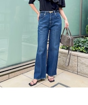 《5サイズ展開》【RM denim】センタープレス裾デザインデニム