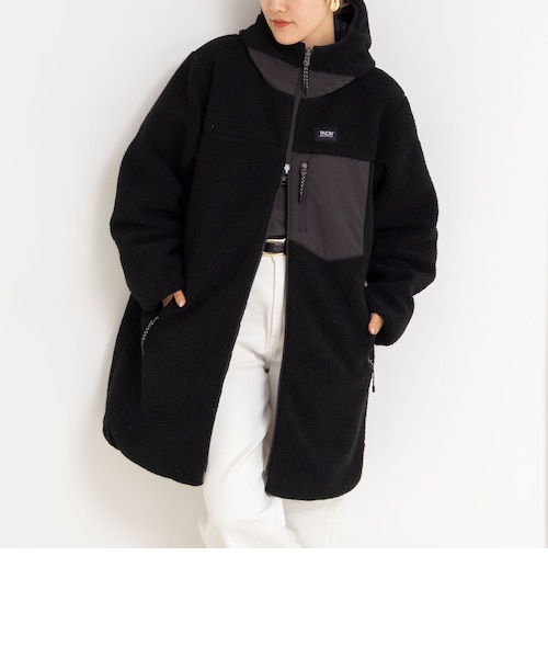 ◇【WEB限定】【TAION/タイオン】ボア×ダウンフードロングダ