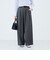 《セットアップ対応》ウォッシャブルバイオツイルタックワイドパンツ